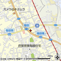 大阪府堺市中区福田490周辺の地図