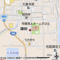 奈良県香芝市鎌田151-2周辺の地図