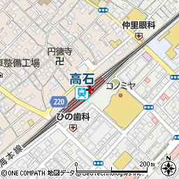高石駅前住宅周辺の地図