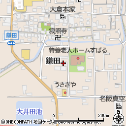 奈良県香芝市鎌田151-3周辺の地図