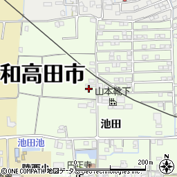 奈良県大和高田市池田91周辺の地図