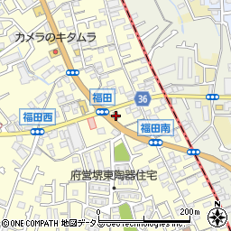 大阪府堺市中区福田486周辺の地図