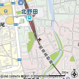 北野田キリスト教会周辺の地図