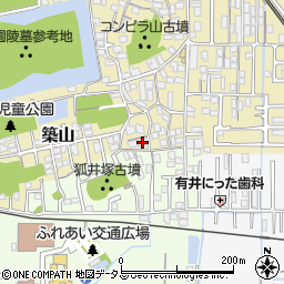 奈良県大和高田市築山215-4周辺の地図