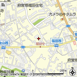 大阪府堺市中区福田559周辺の地図