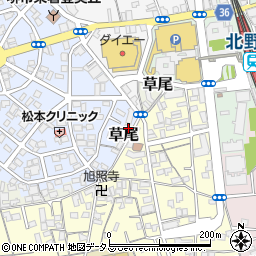 大阪府堺市東区草尾1435周辺の地図