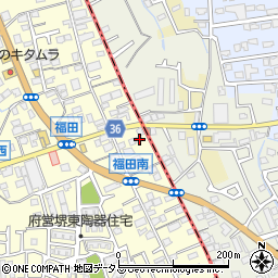 大阪府堺市中区福田33周辺の地図