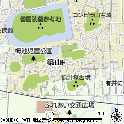 奈良県大和高田市築山252-2周辺の地図