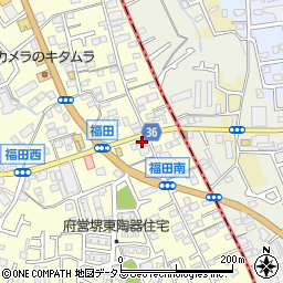 大阪府堺市中区福田489周辺の地図