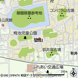 奈良県大和高田市築山252-8周辺の地図