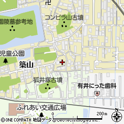 奈良県大和高田市築山215周辺の地図