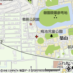 奈良県大和高田市築山344-6周辺の地図