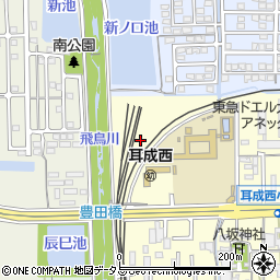 奈良県橿原市上品寺町464-1周辺の地図