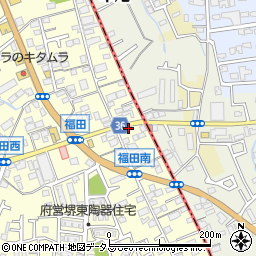 大阪府堺市中区福田31周辺の地図