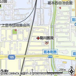 奈良県橿原市上品寺町401-3周辺の地図