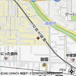 奈良県大和高田市築山170周辺の地図