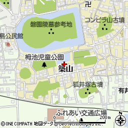 奈良県大和高田市築山308周辺の地図