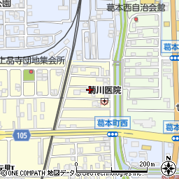 奈良県橿原市上品寺町401周辺の地図