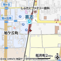リパーク近鉄喜志駅前駐車場周辺の地図