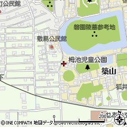 奈良県大和高田市築山344周辺の地図