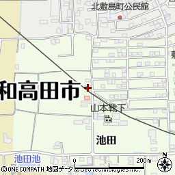 奈良県大和高田市池田87周辺の地図