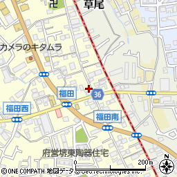大阪府堺市中区福田492周辺の地図