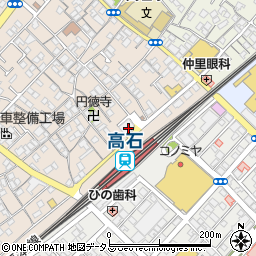 片山内科循環器科医院周辺の地図
