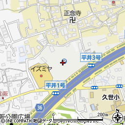 イズミヤ泉北店駐車場周辺の地図