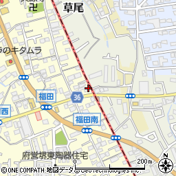 大阪府堺市中区福田28周辺の地図