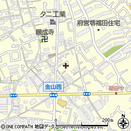 大阪府堺市中区福田625周辺の地図