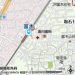グランビア富木駅前周辺の地図