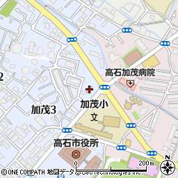 ファミリーマート高石加茂三丁目店周辺の地図