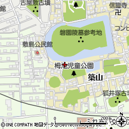 奈良県大和高田市築山548周辺の地図