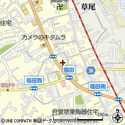 大阪府堺市中区福田511周辺の地図