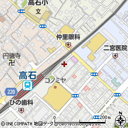 ライゼボックス高石駅前周辺の地図