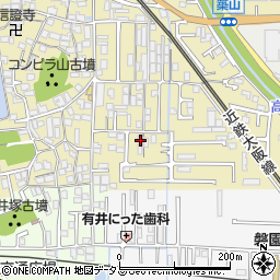 奈良県大和高田市築山119周辺の地図