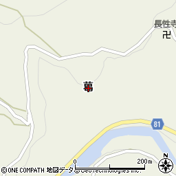 奈良県宇陀郡曽爾村葛周辺の地図