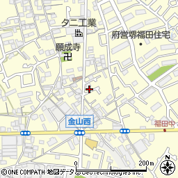 大阪府堺市中区福田629周辺の地図
