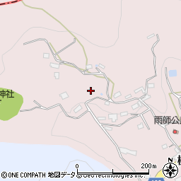 奈良県宇陀市榛原雨師周辺の地図