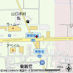 奈良県桜井市東新堂518周辺の地図