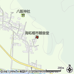 海柘榴市観音堂周辺の地図