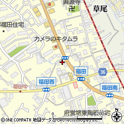 大阪府堺市中区福田513周辺の地図