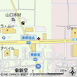 奈良県桜井市東新堂522周辺の地図