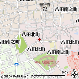 大阪府堺市中区八田南之町周辺の地図