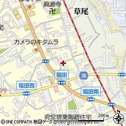 大阪府堺市中区福田500周辺の地図