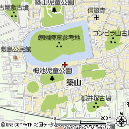 奈良県大和高田市築山546周辺の地図
