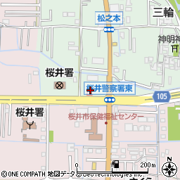奈良県桜井市三輪47-1周辺の地図