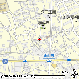 大阪府堺市中区福田801周辺の地図