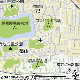 奈良県大和高田市築山238周辺の地図