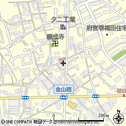 大阪府堺市中区福田630周辺の地図